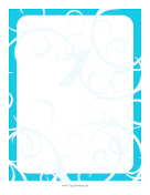 Abstract Thorn Border Blue