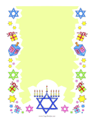 Hanukkah Star Of David Border