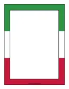Italy Flag Border