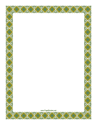 Old Fashioned Green Border