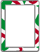 Red White and Green Border