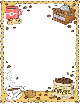 Coffee Grinder page border