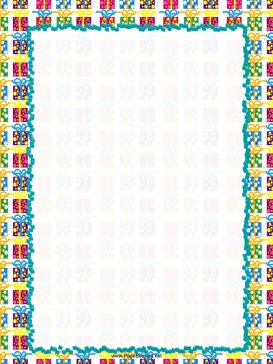 Colorful Gifts Party Border page border