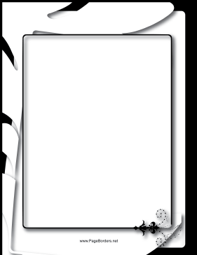 Dignified — Black and White Border page border
