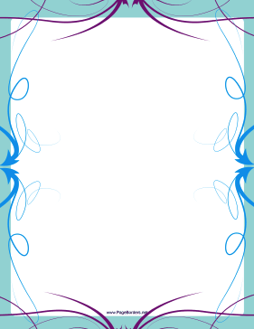 Fancy Blue and Purple Border page border