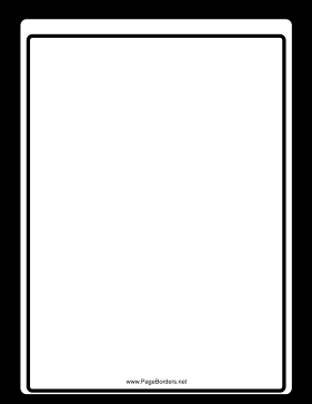 Formal — Black and White Border page border