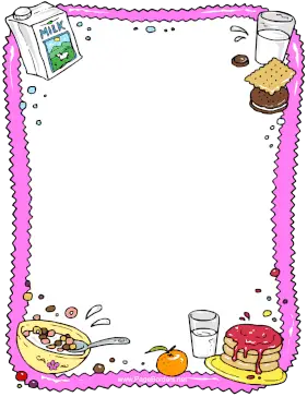 Milk And Breakfast page border