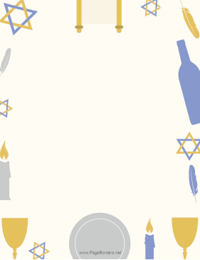Passover Items page border