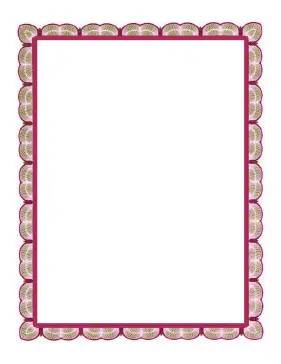 Red Lace Border page border