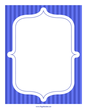 Stripe Frame Blue page border