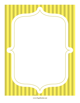 Stripe Frame Yellow page border