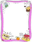 Milk And Breakfast page border