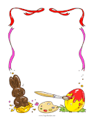 Chocolate Rabbit And Painted Egg