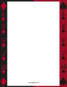 Deck of Cards Border