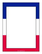 France Flag Border