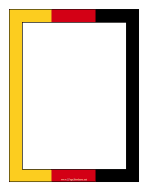 Germany Flag Border
