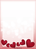 Many Hearts Valentine Border