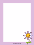 Purple Daisy Border