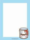 Red Paint Can Border