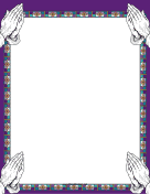 Stained Glass Prayer Border