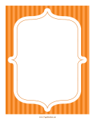Stripe Frame Orange