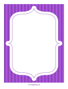 Stripe Frame Purple