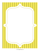 Stripe Frame Yellow