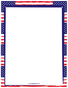 US Flag Border