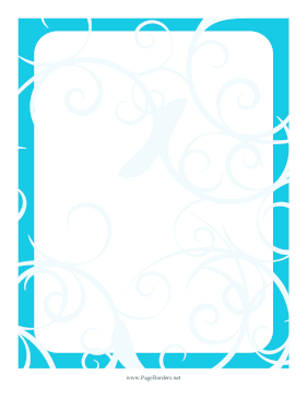 Abstract Thorn Border Blue page border