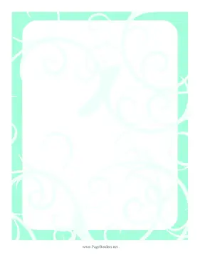 Abstract Thorn Border Green page border