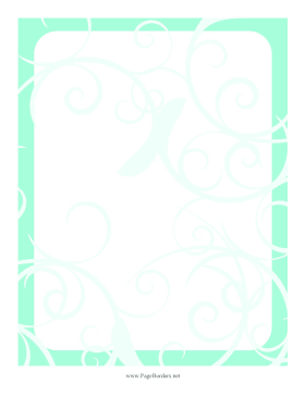 Abstract Thorn Border Green page border