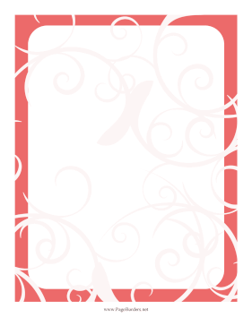 Abstract Thorn Border Red page border