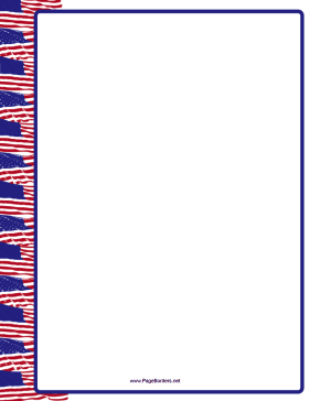 American Flag Border page border