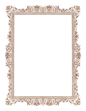 Antique Brown Border page border