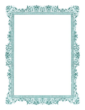 Antique Green Border page border