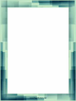 Aquamarine Shape Border page border