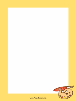 Art Palette Border page border