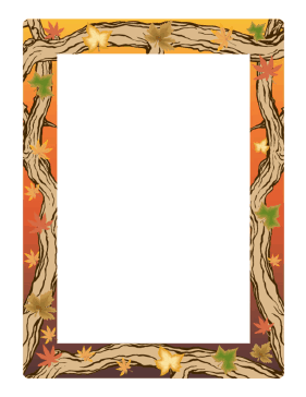 Autumn Border page border