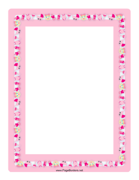 Baby Girl Border page border