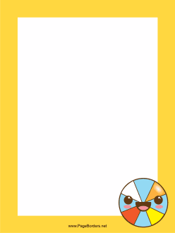 Beach Ball Border page border