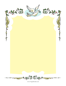 Beautiful Dove Border page border