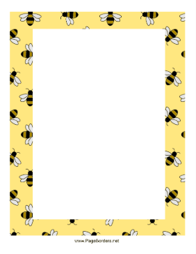 Bees Border page border