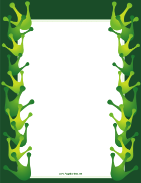 Big Green Footprint page border