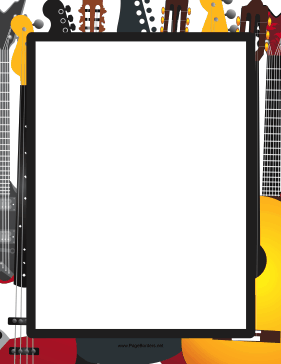 Big Guitar Border page border