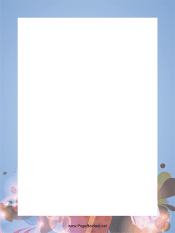 Blob Blue Border page border