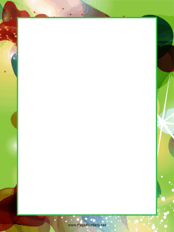 Blob Green Border page border