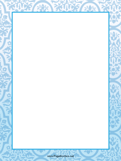 Blue Abstract Border page border