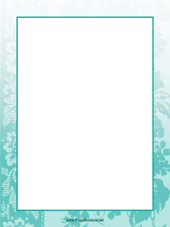 Blue Petals Border page border