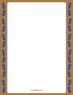 Blue Sandal Border page border