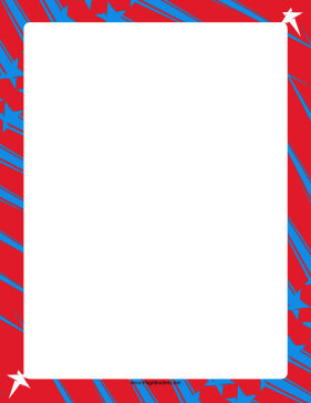 Blue Stars page border